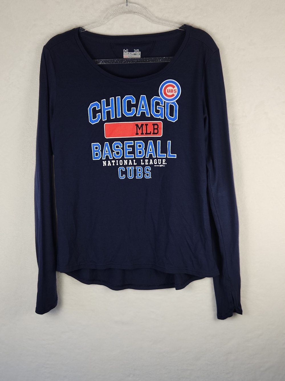 Chicago Cubs Long Sleeve Semi Fitted T-Shirt Women's XL